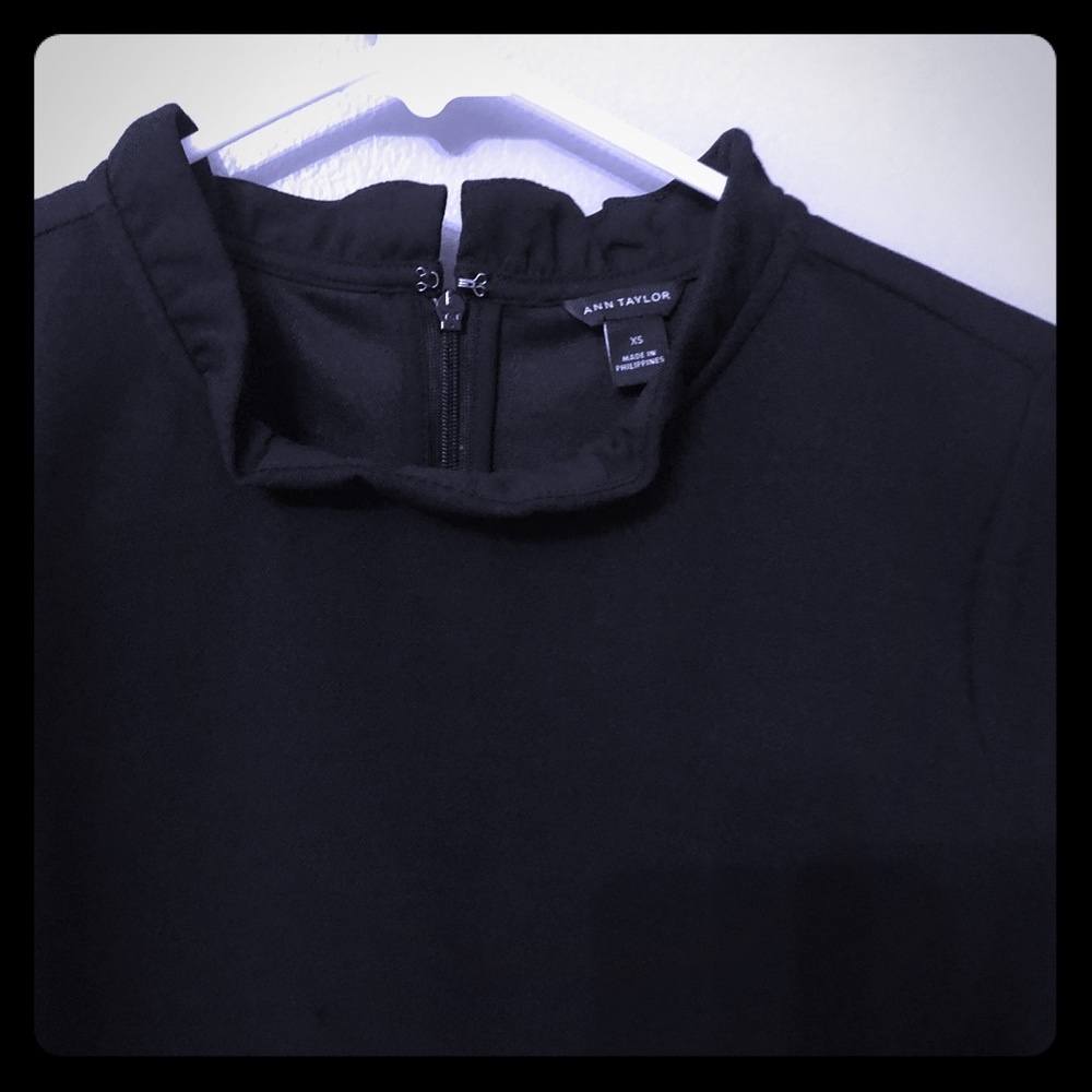 Ann Taylor ruffle neck top